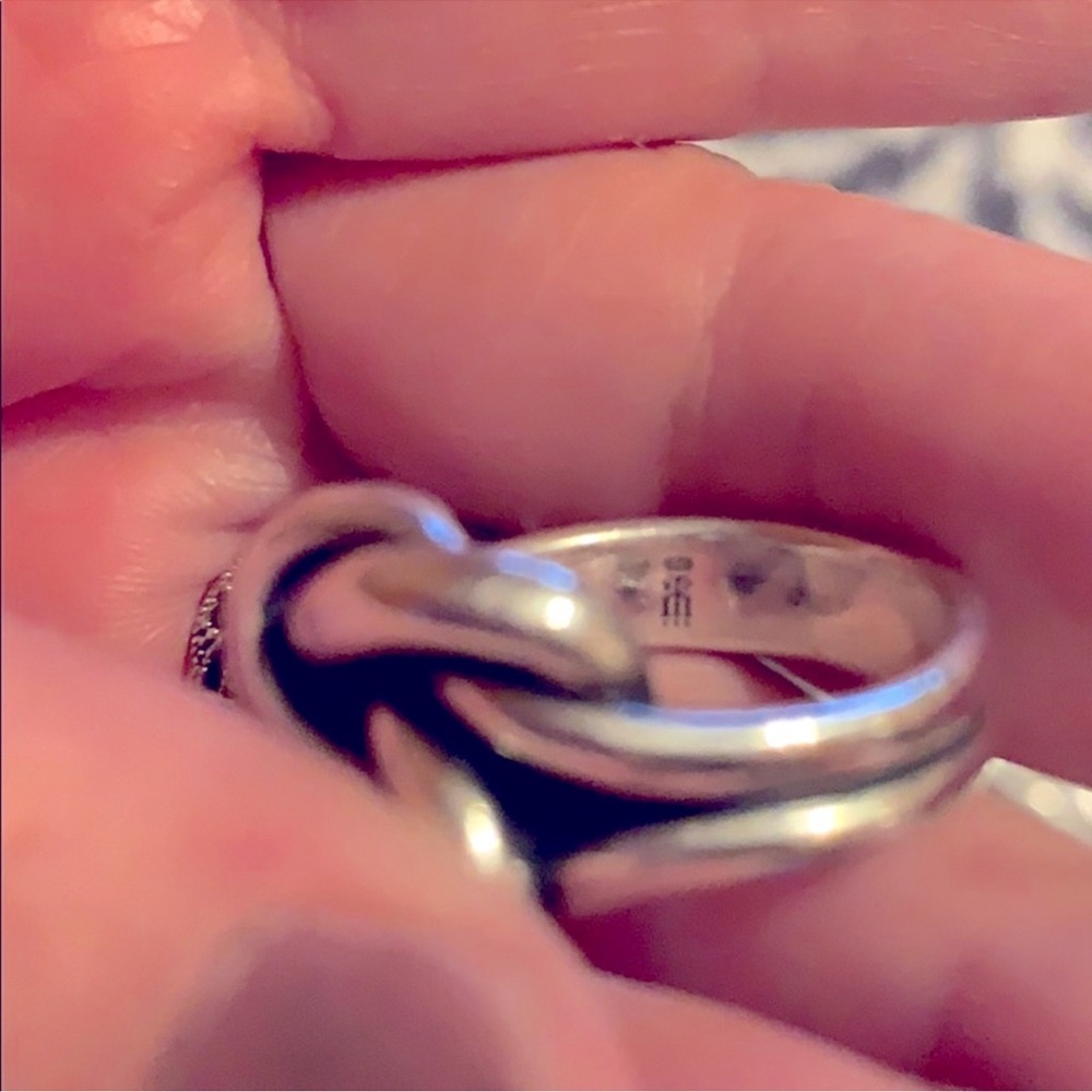 James Avery Large Silver Knot Ring - image 4